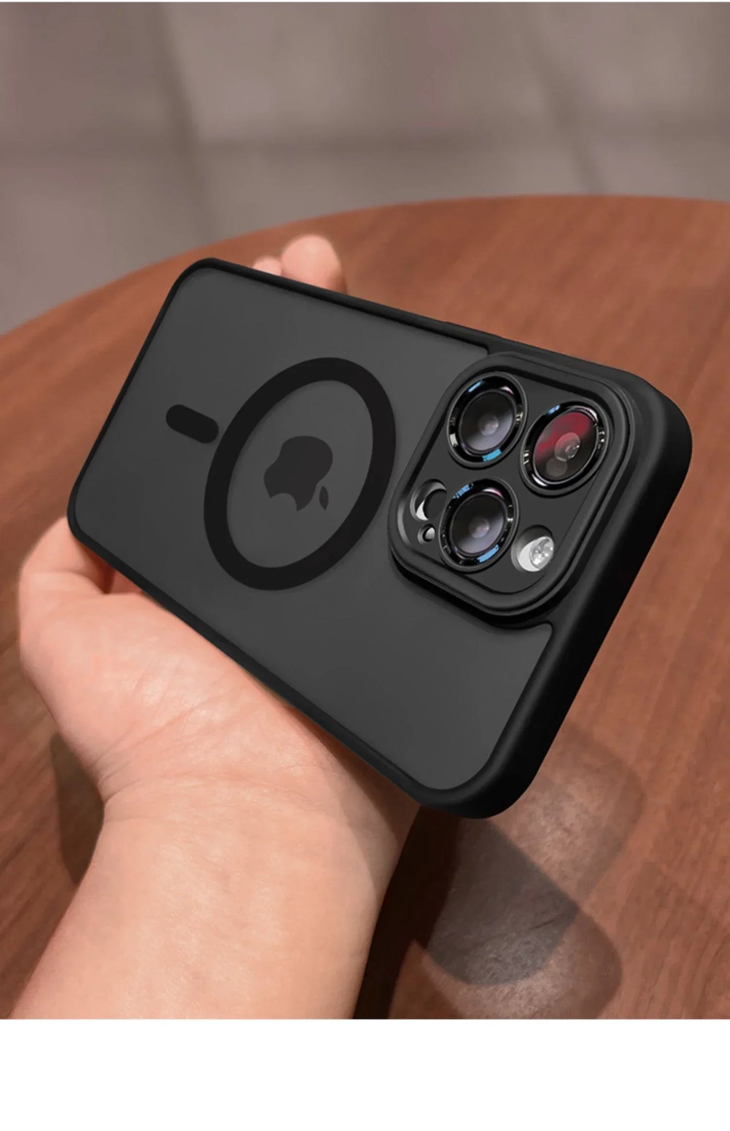 Magnetic Matte Translucent Armor Case for iPhone