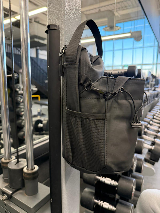 Magnetic Gym Bag - Rack Mounted Bottle & Phone Holder